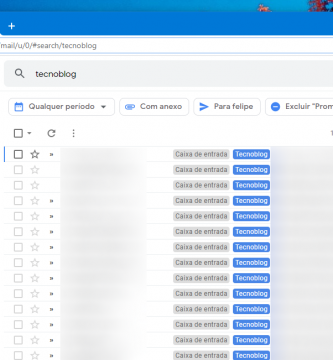 Gmail menú de configuración