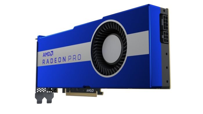 Tarjetas gráficas AMD Radeon Pro y VII.