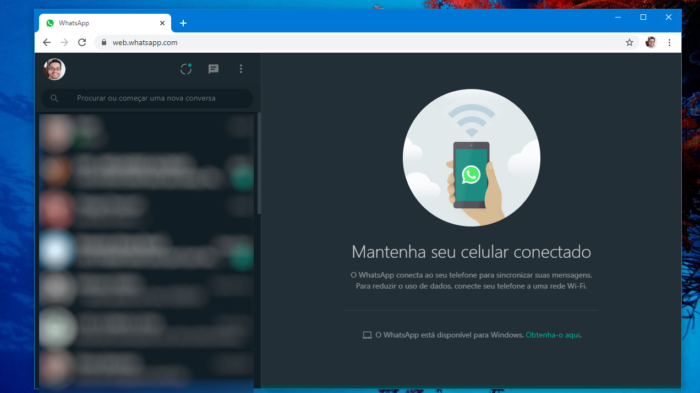 WhatsApp Web, con la misma oscuridad