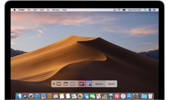 os Mojave, herramienta de captura y de las aplicaciones para grabar la pantalla del pc y mac