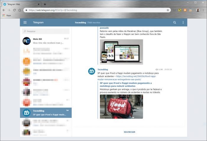 Telegram través de la Web o de cómo usar telegram en el pc