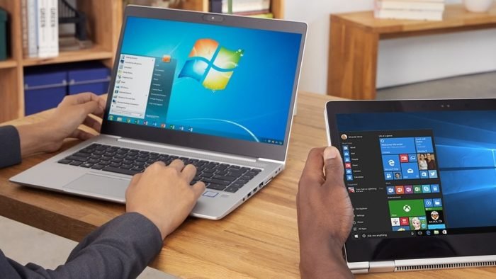 el windows 7 y el 10 de microsoft