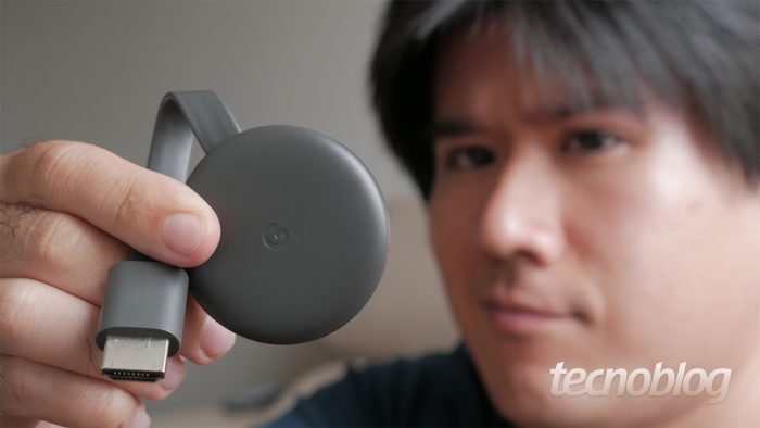 Chromecast de tercera generación (Imagen: Paulo Higa / Tecnoblog)