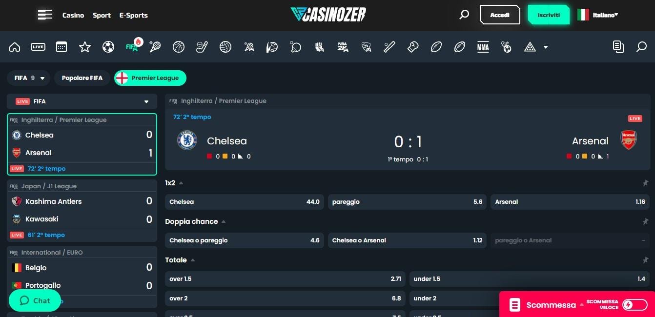 revisión de casinozer italia
