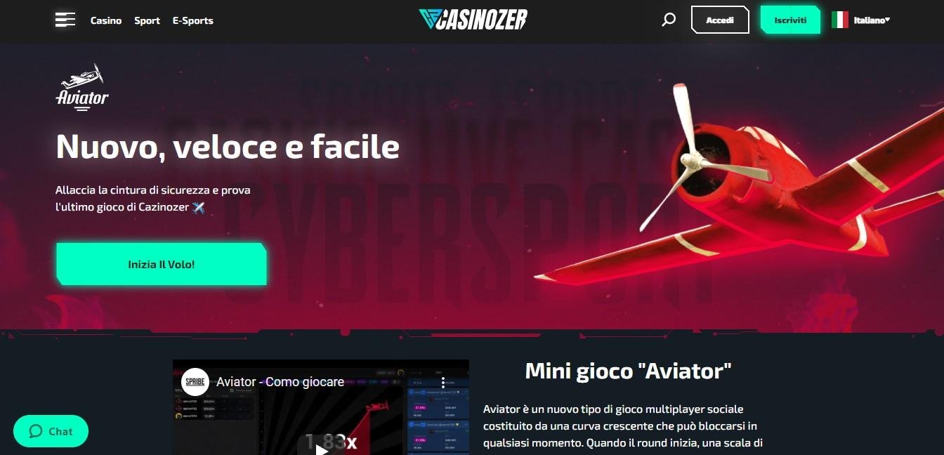 revisión del aviador de casinozer